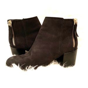 Aldo black booties leather